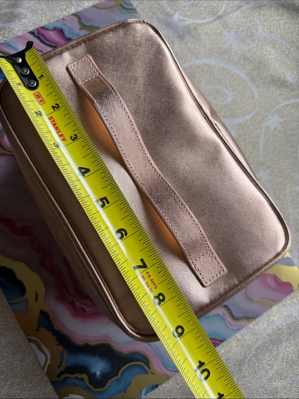 Michael Kors Metallic Rose Gold Makeup Case